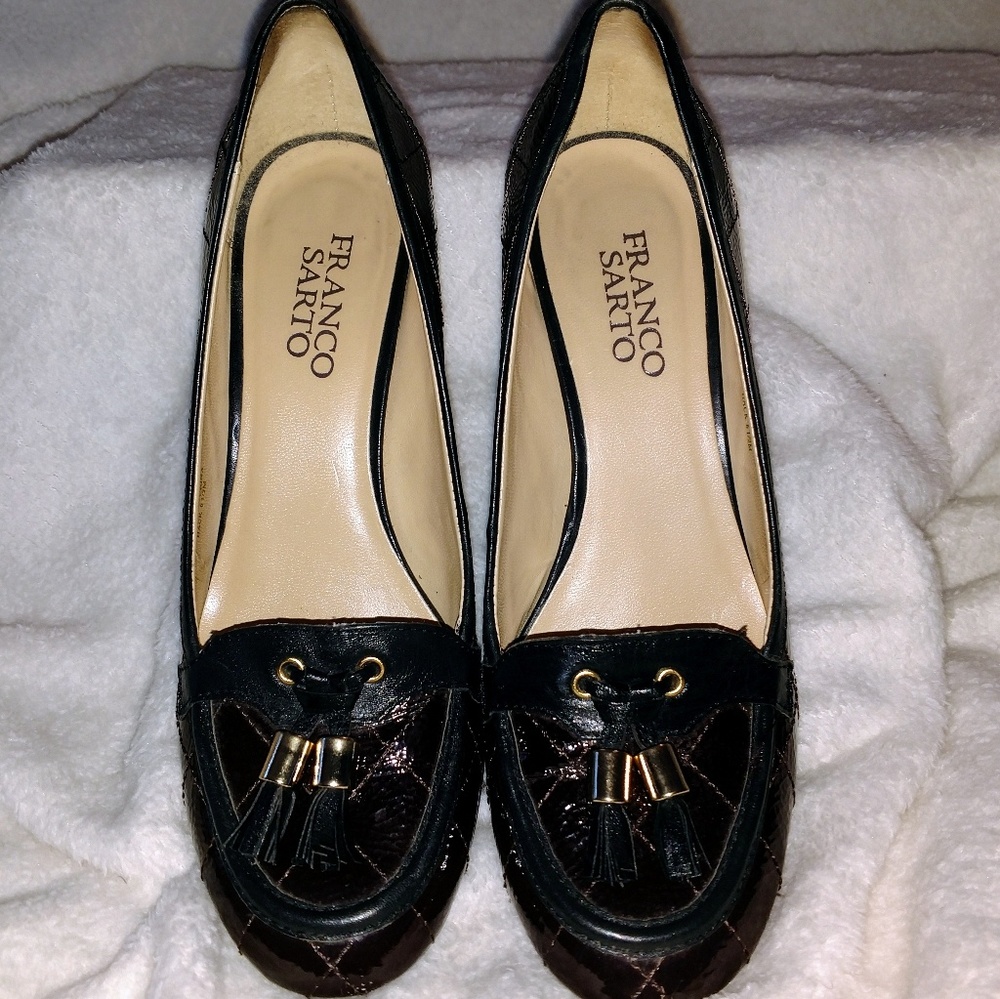 🎆 Franco Sarto Leather Heels